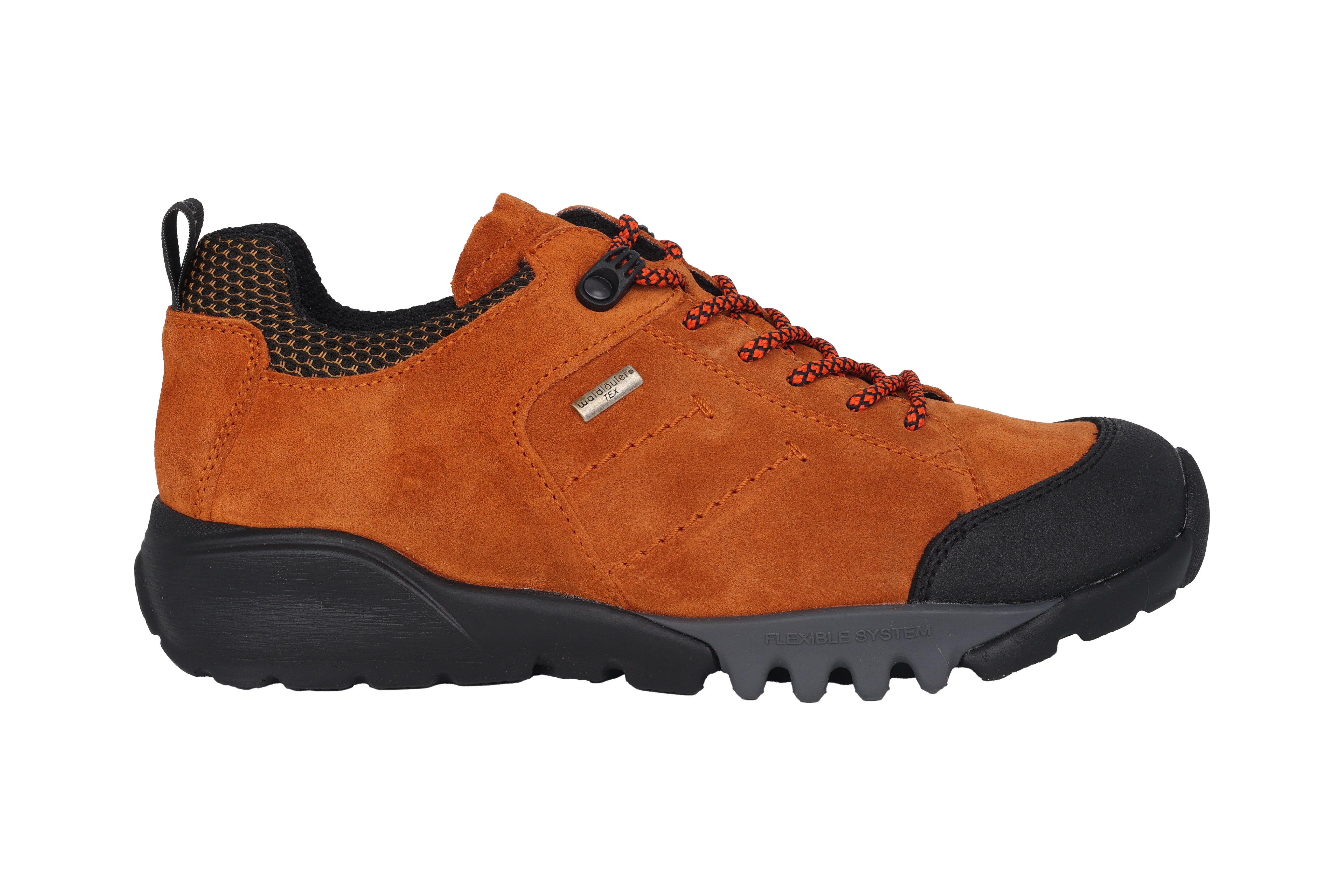 'H-Amiata' women's wide fit (H) waterproof outdoor shoes - orange