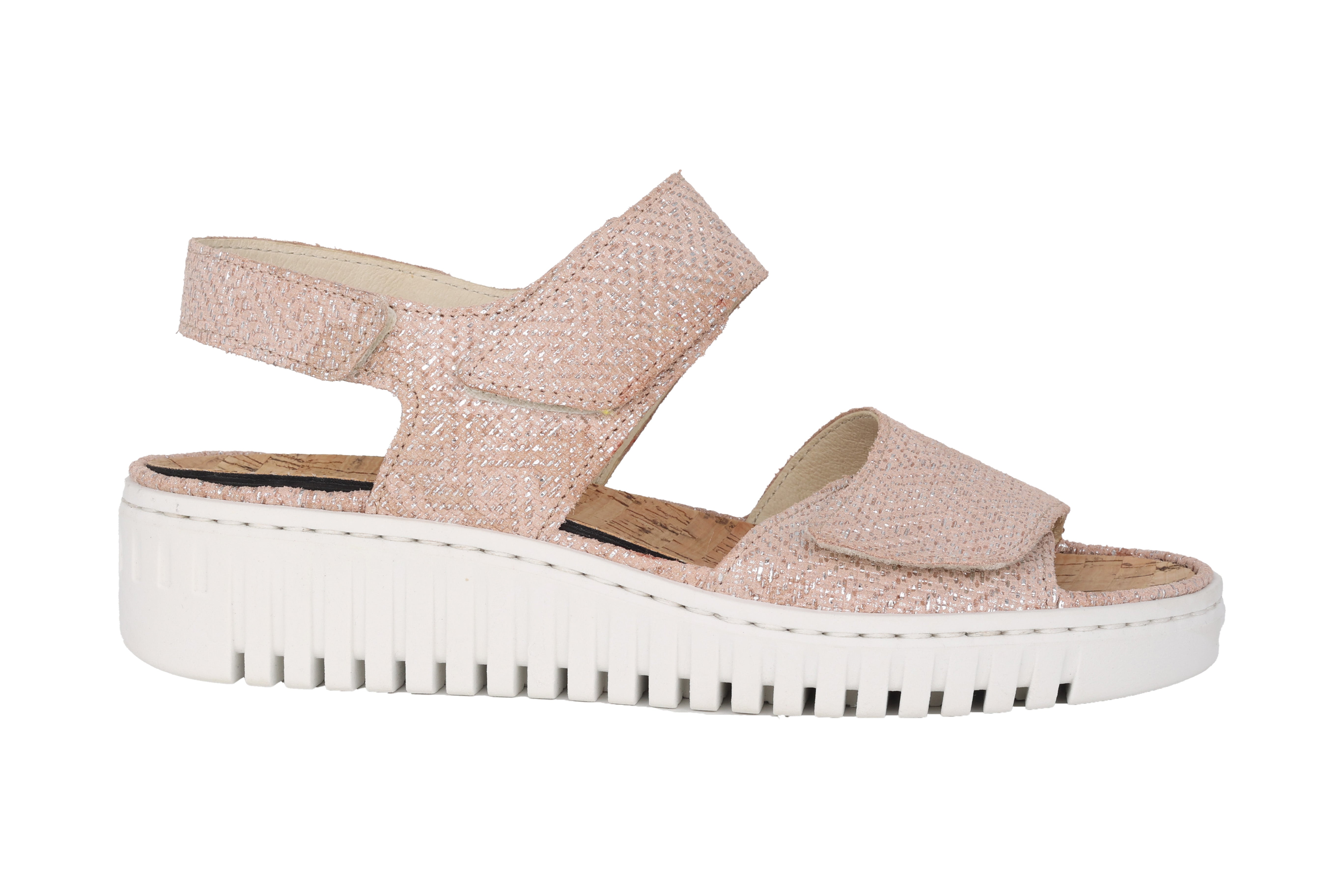 'H-Willow' women's wide fit (H) sandal - pink