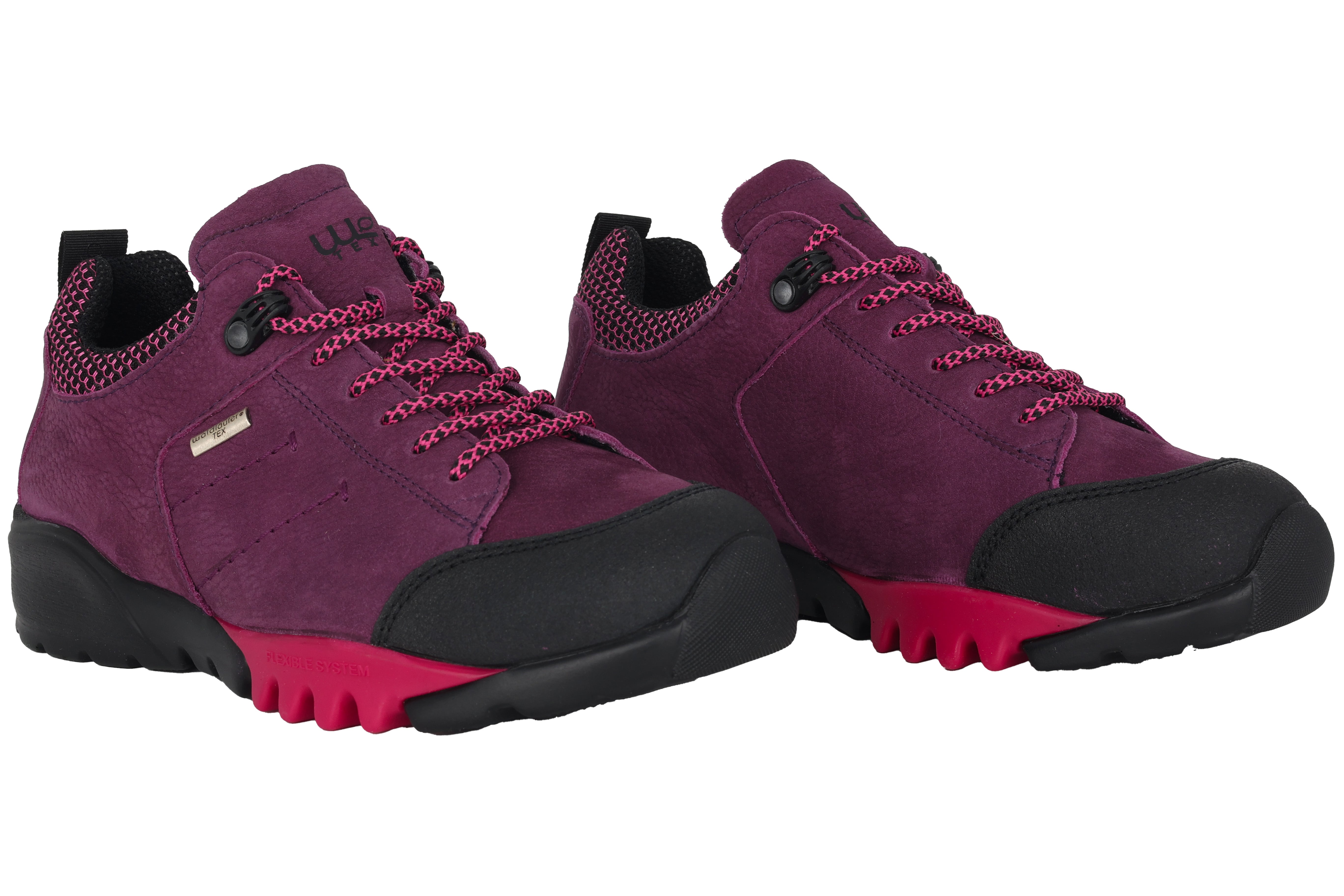 'H-Amiata' waterdichte dameswandelschoenen met brede pasvorm (H) - Paars