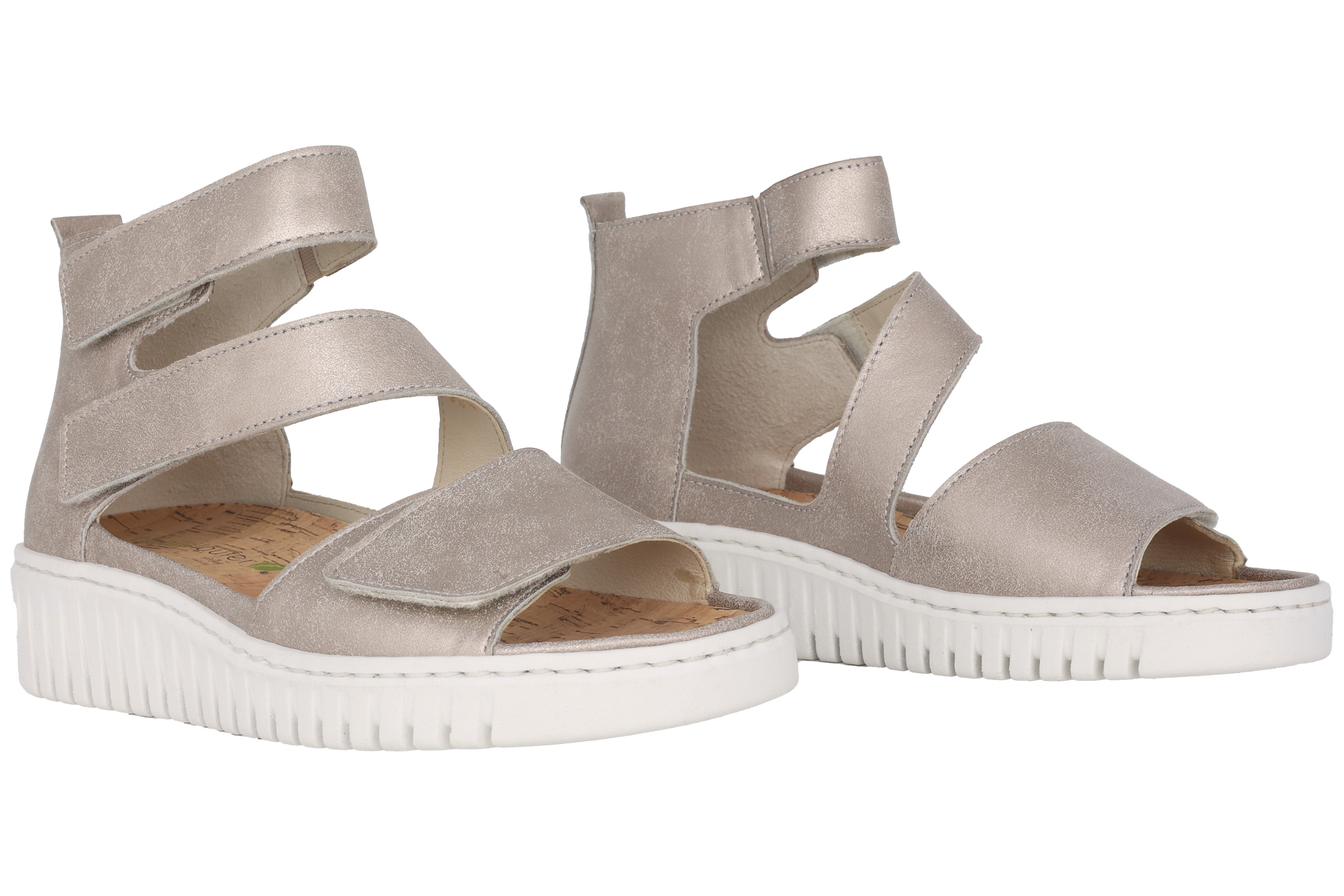 'H-Willow' women's wide fit (H) sandal - silver