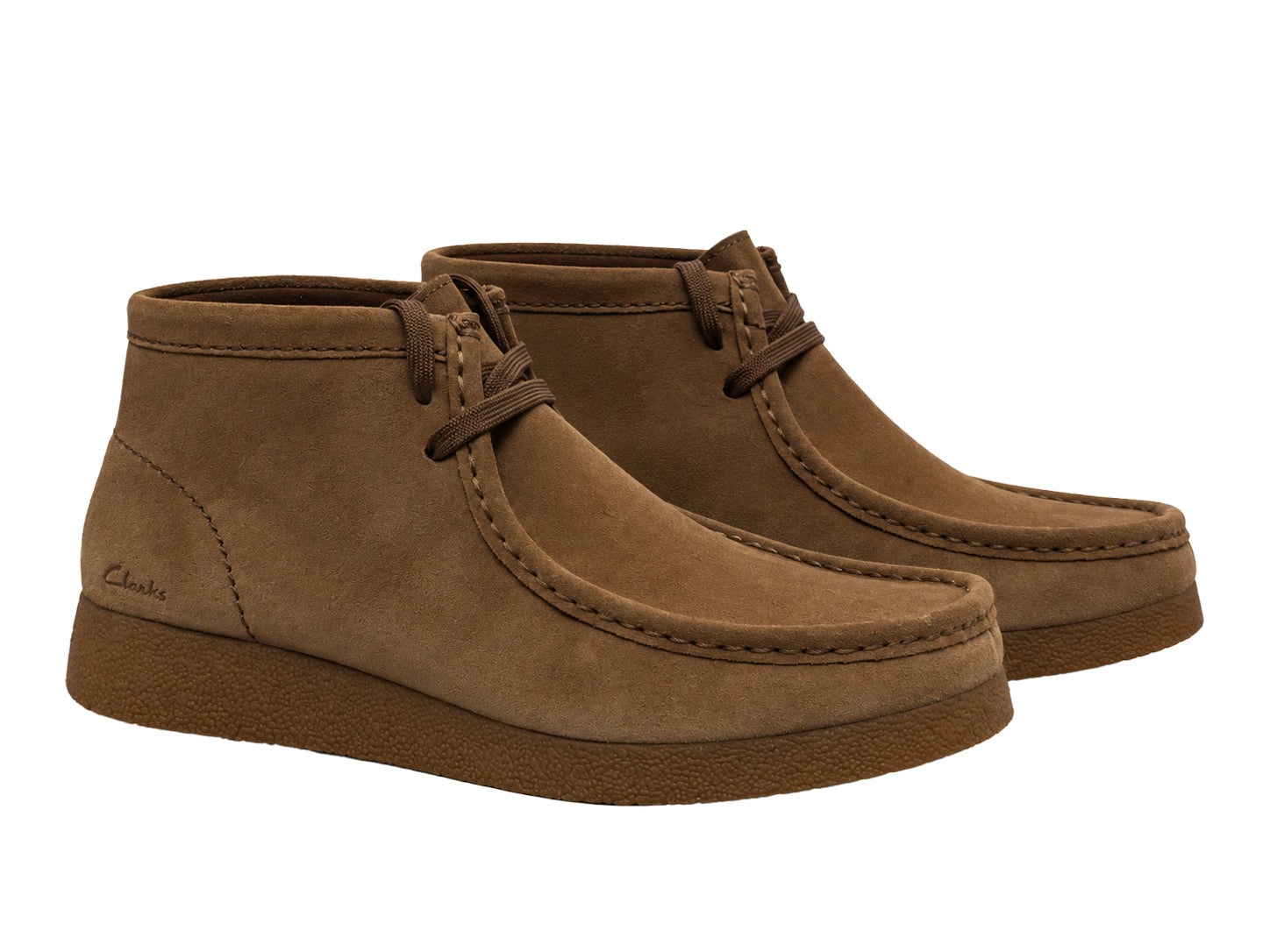 Botines de mujer Wallabee Evo BT - Ante marrón oscuro