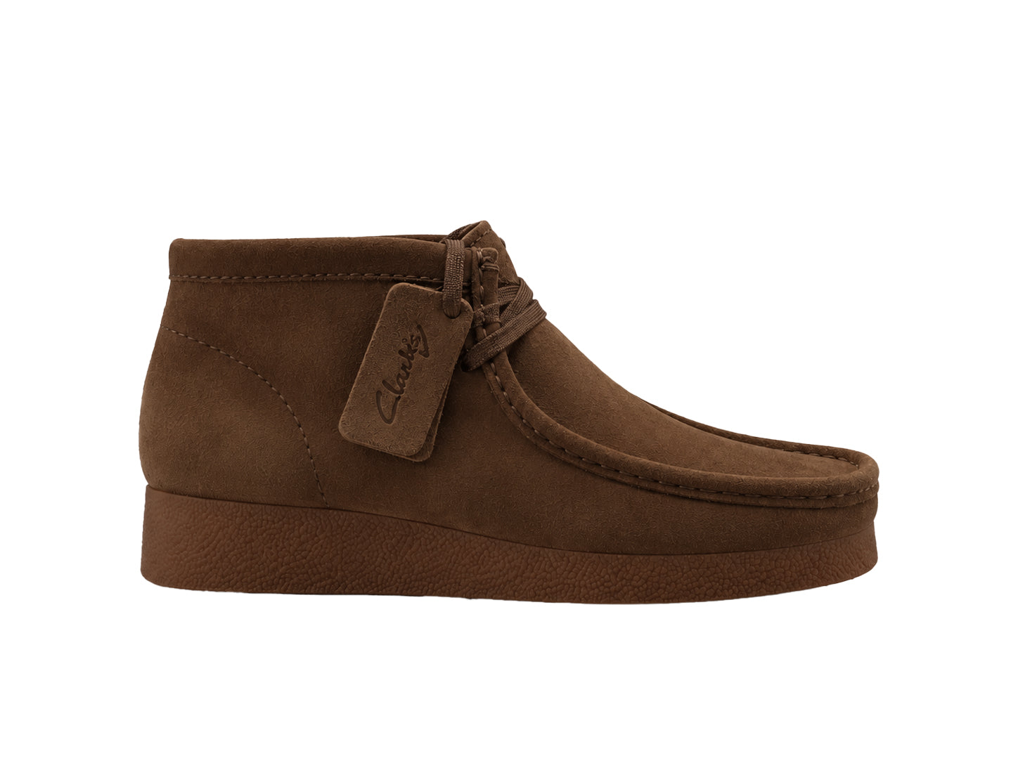 'Wallabee EVO BT' women's ankle boot - dark brown suede