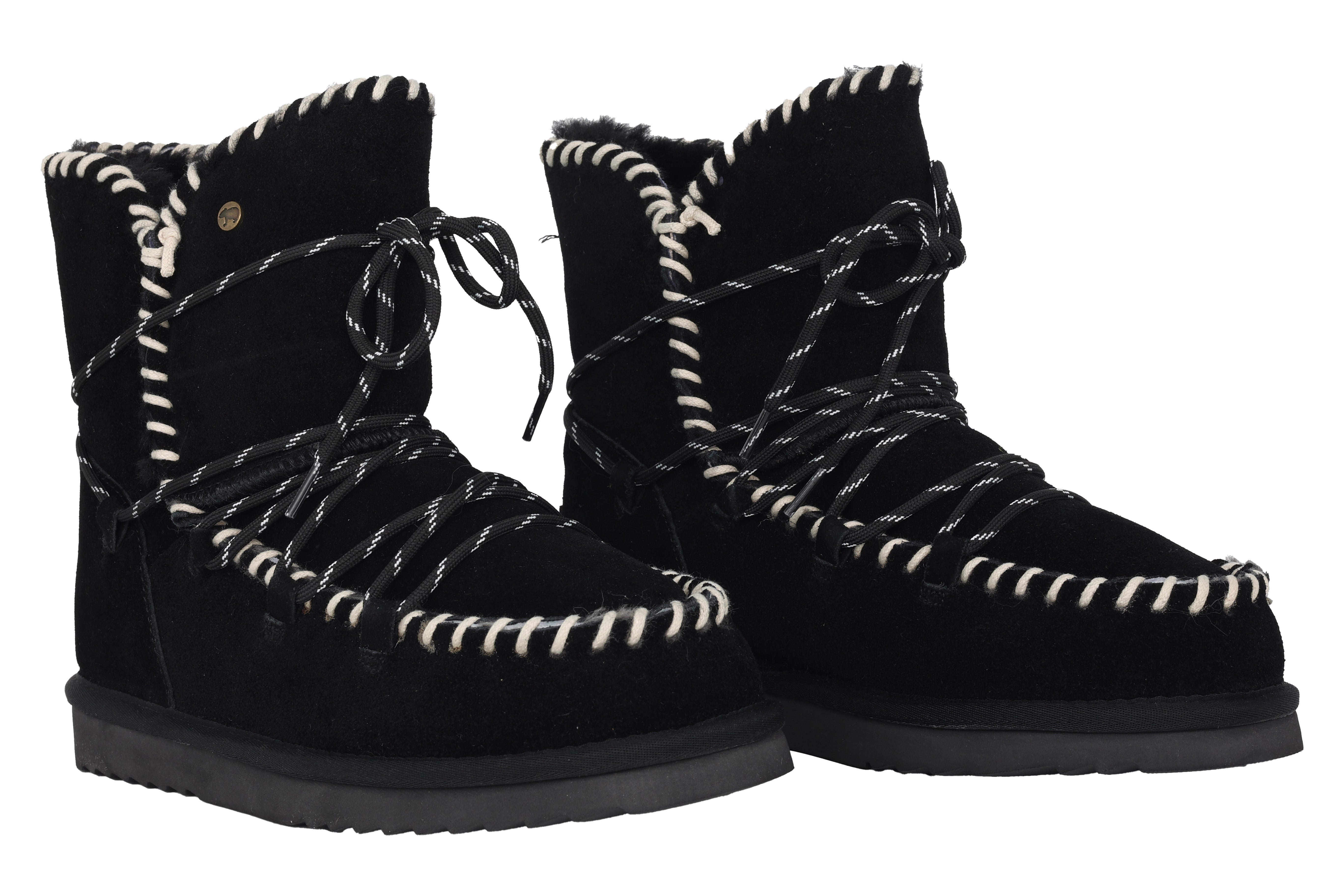 Warmgevoerde dameslaarzen 'Waturra' - Zwart