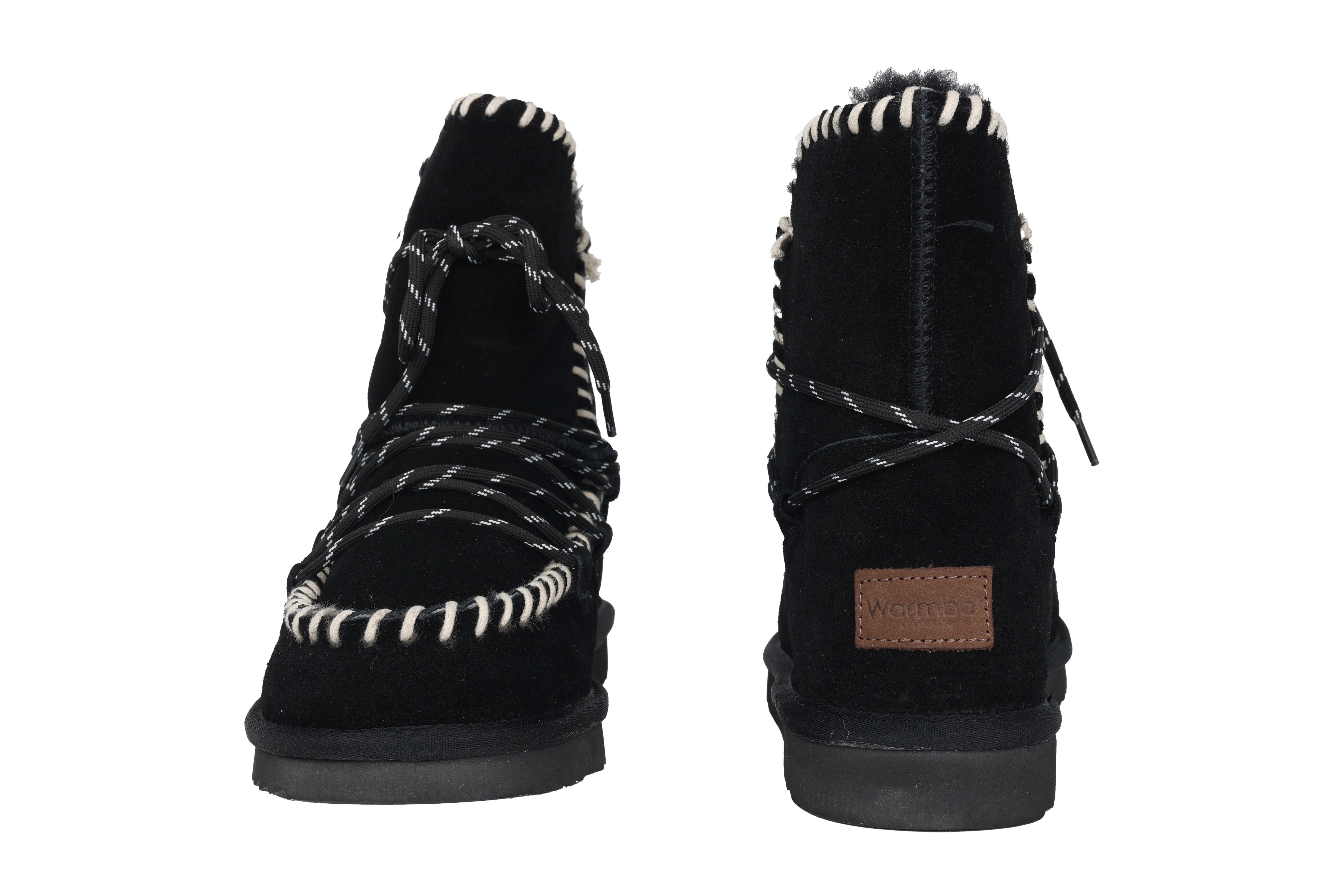 Warmgevoerde dameslaarzen 'Waturra' - Zwart