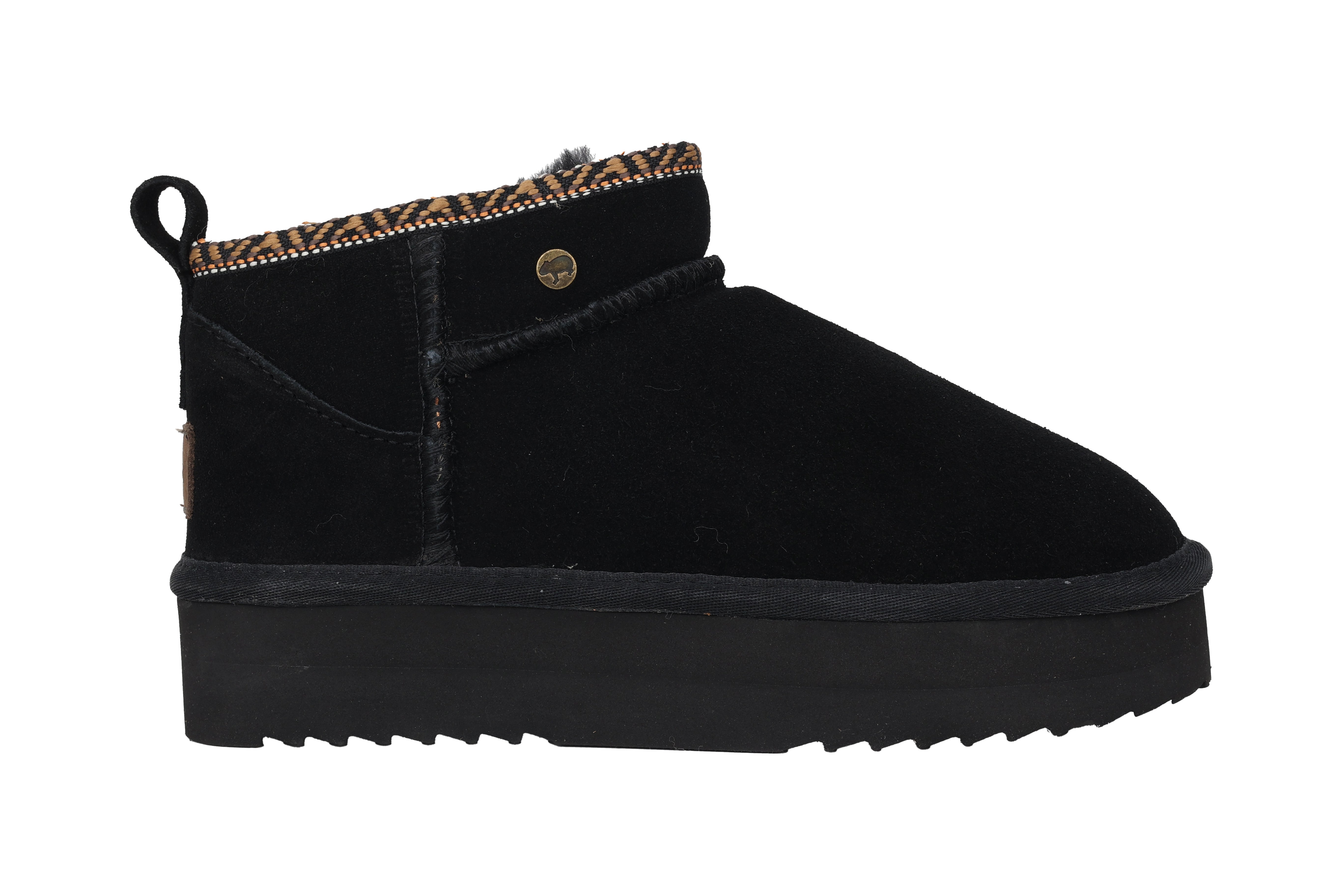 Warmgevoerde dameslaars 'Durack' - Zwart