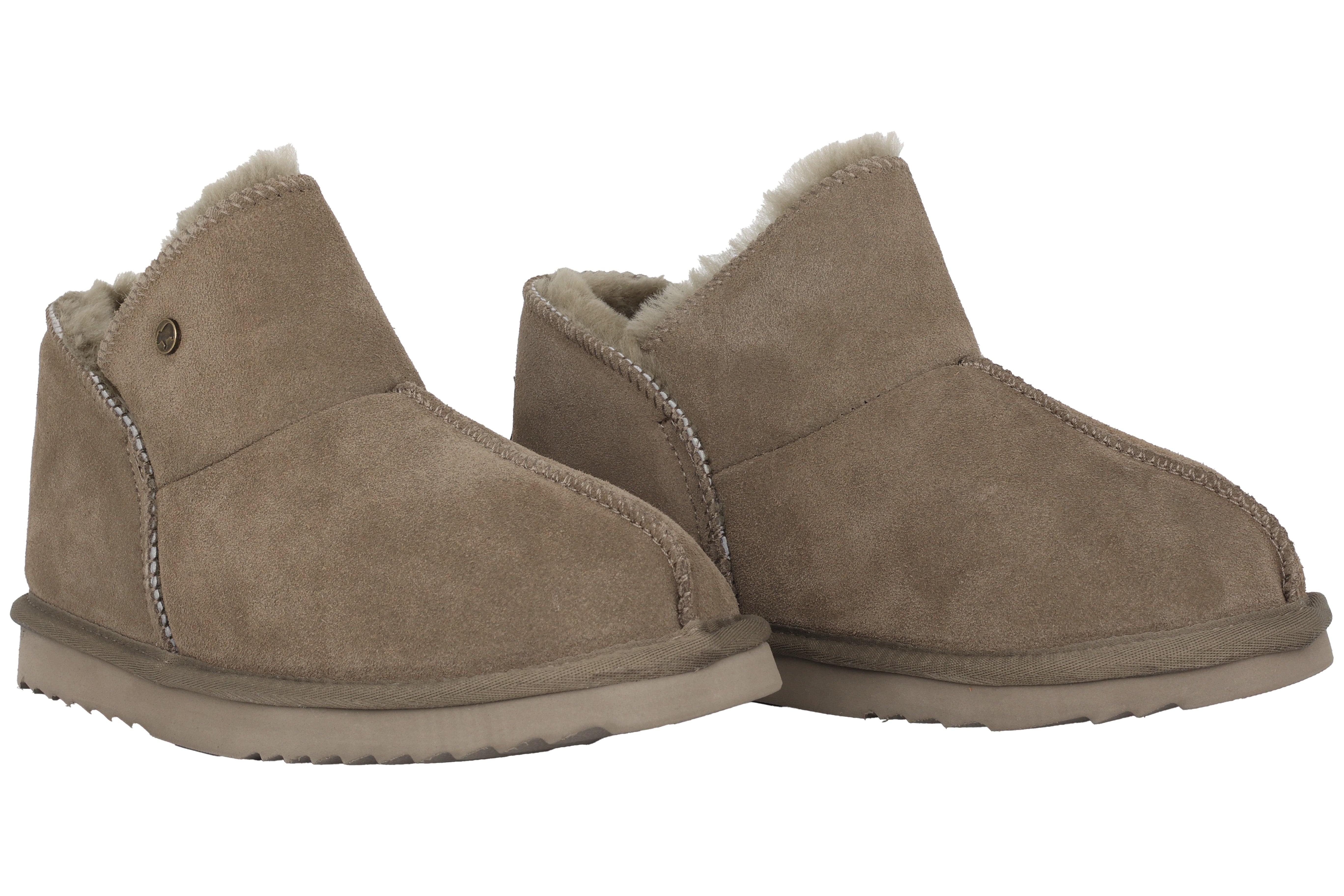 Warmgevoerde damespantoffels 'Willow' - Groen