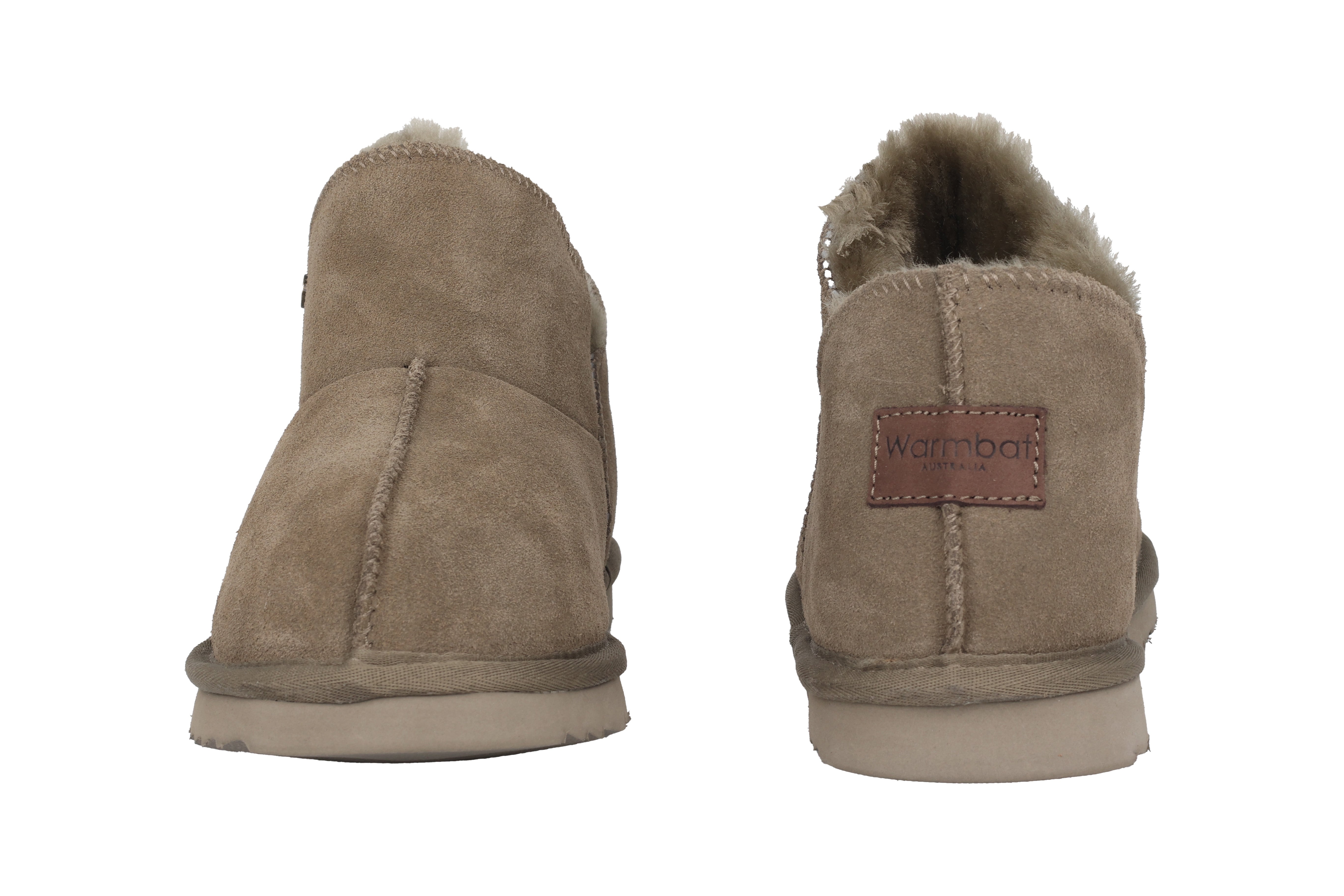 Warmgevoerde damespantoffels 'Willow' - Groen