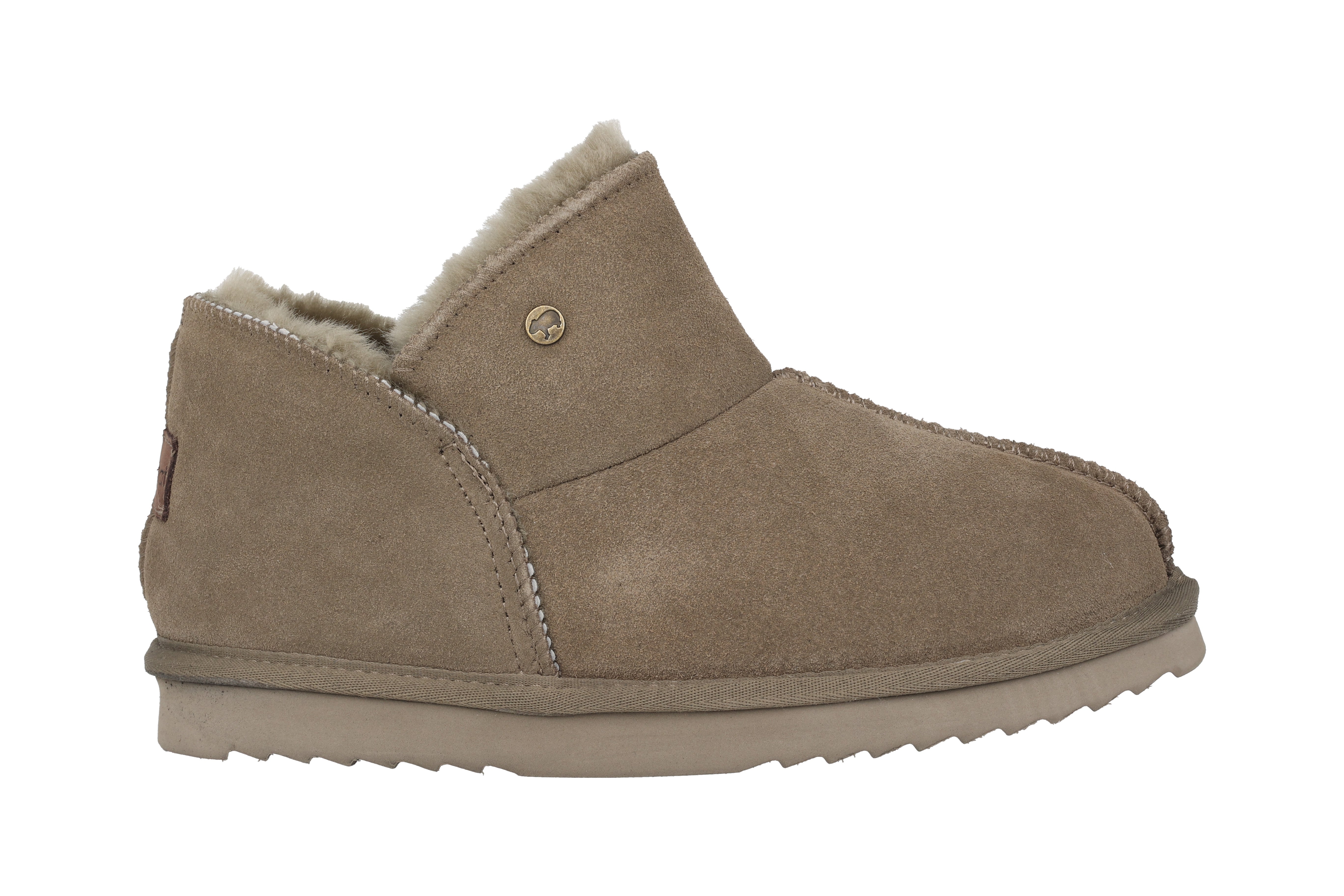 Warmgevoerde damespantoffels 'Willow' - Groen