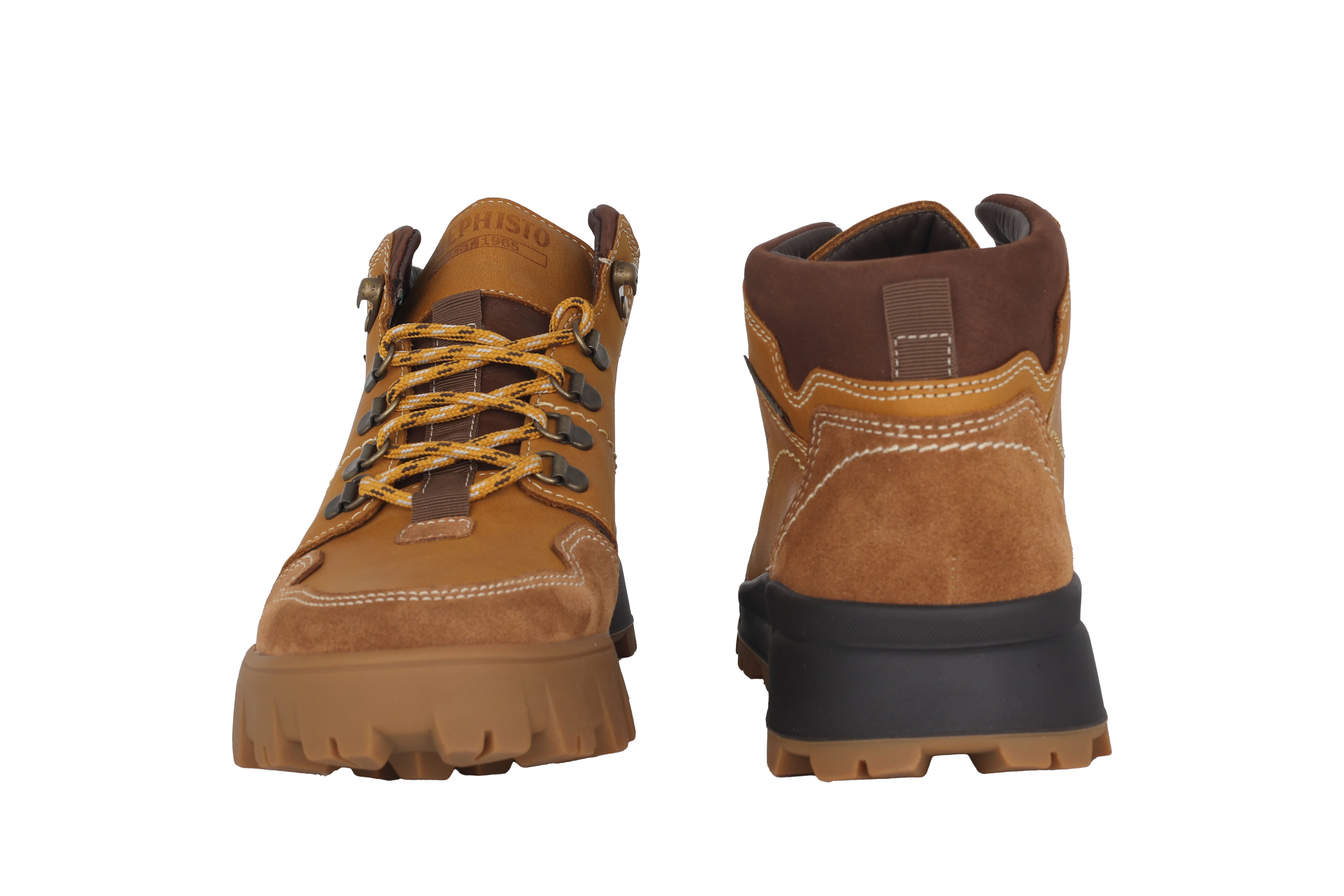 'Wayne' men's waterproof walking boot - brown tobacco