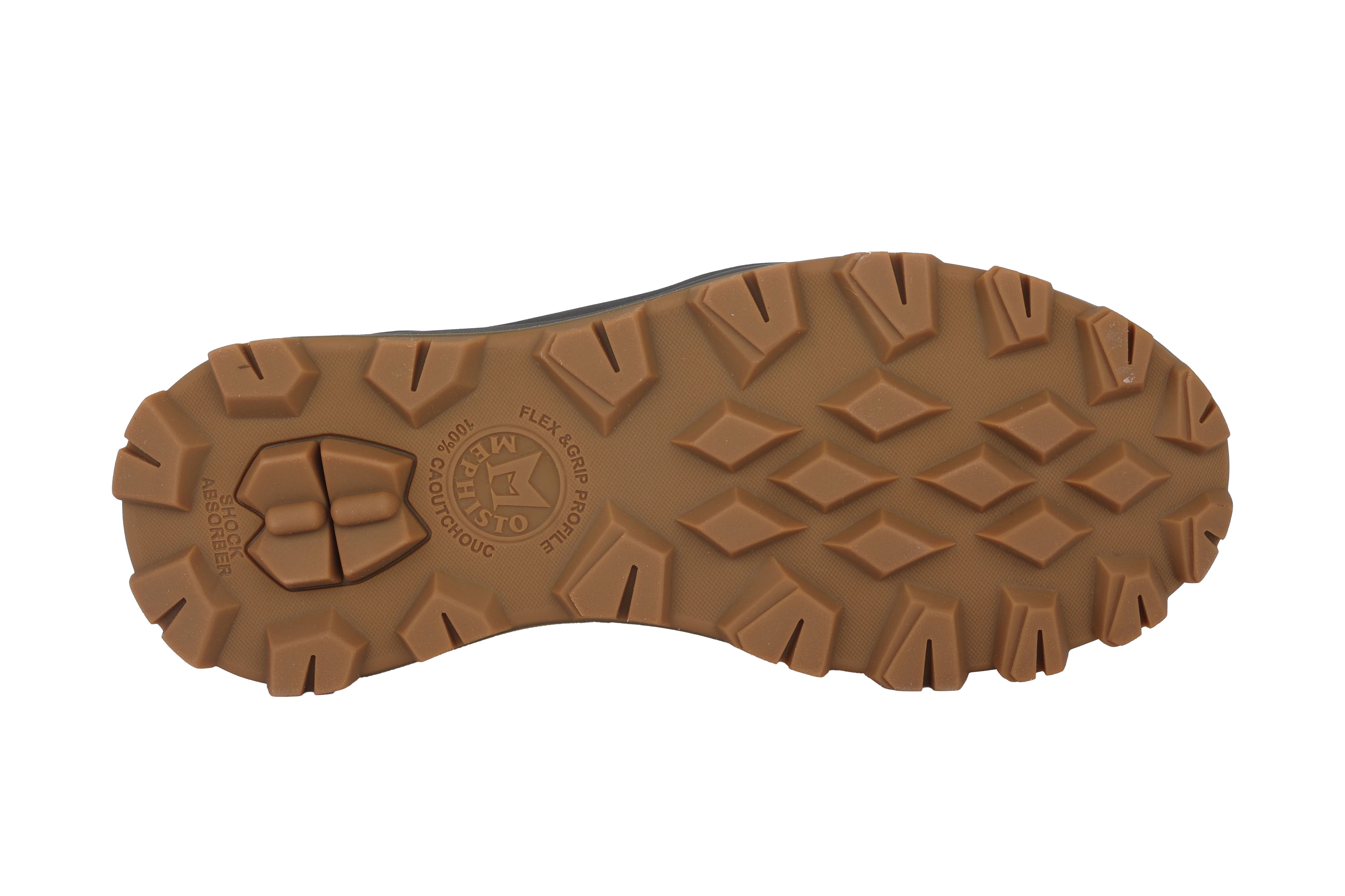 'Wayne' men's waterproof walking boot - brown tobacco