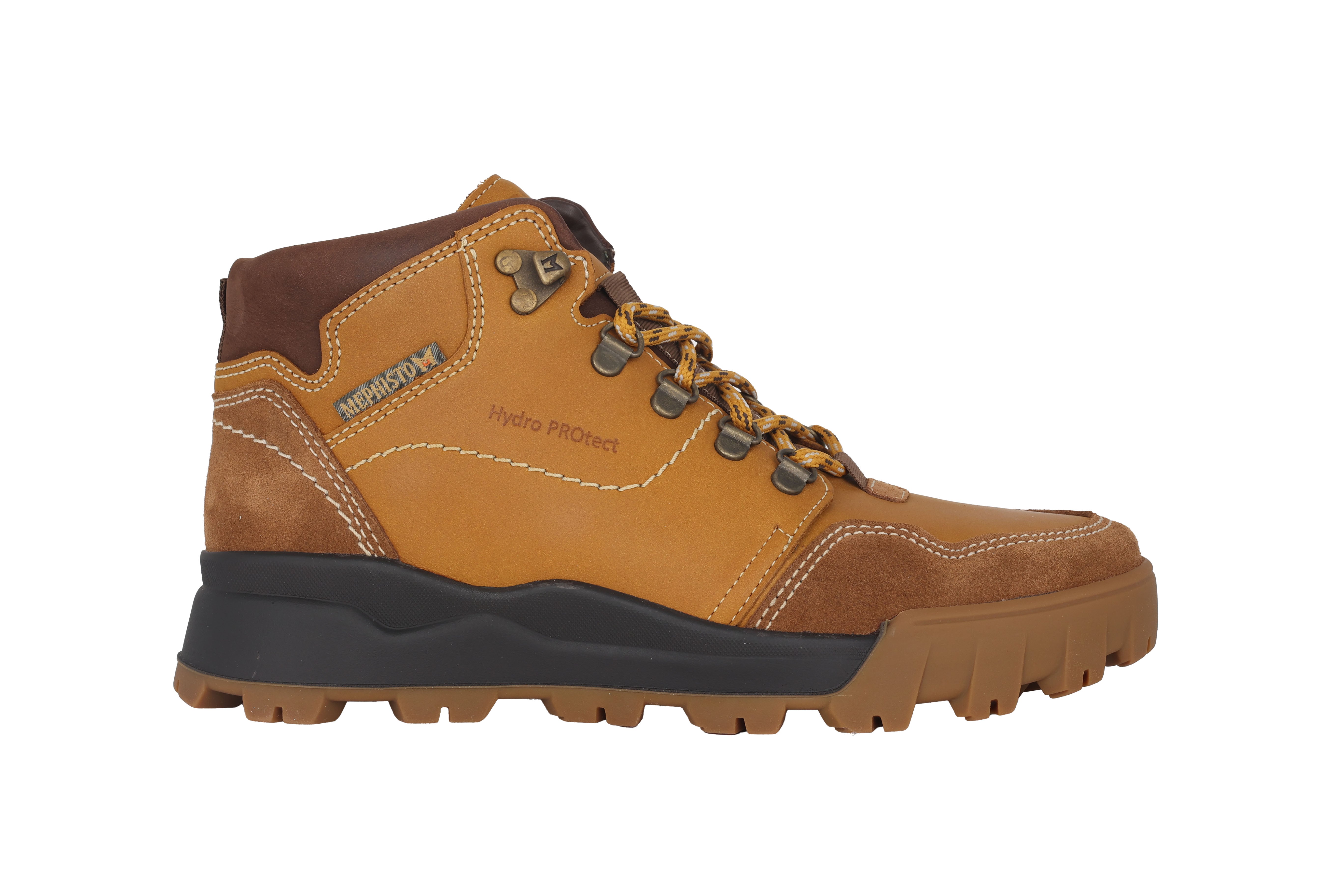 'Wayne' men's waterproof walking boot - brown tobacco