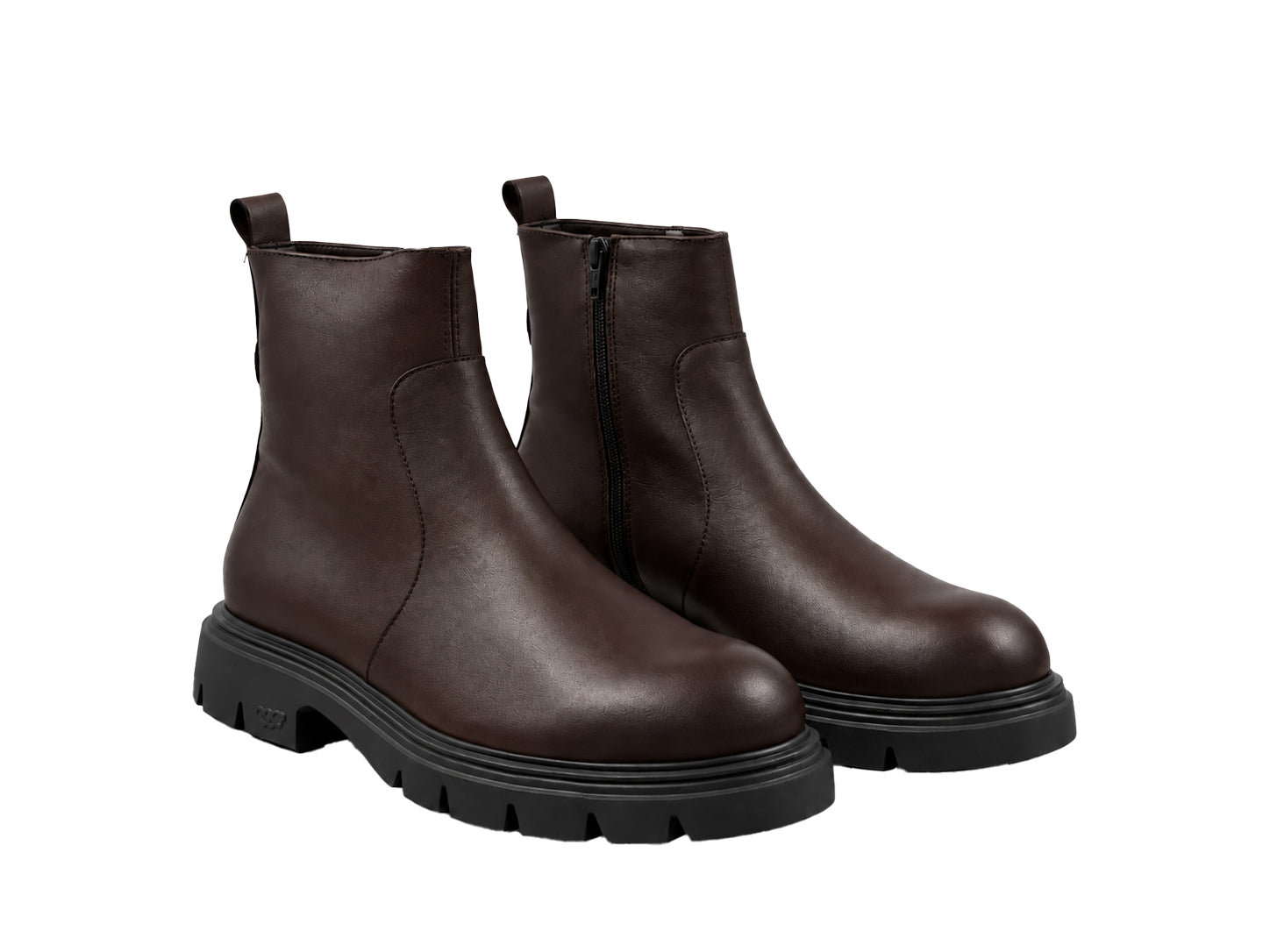 'Bones 05' Women's Leather Ankle Boots - Brown