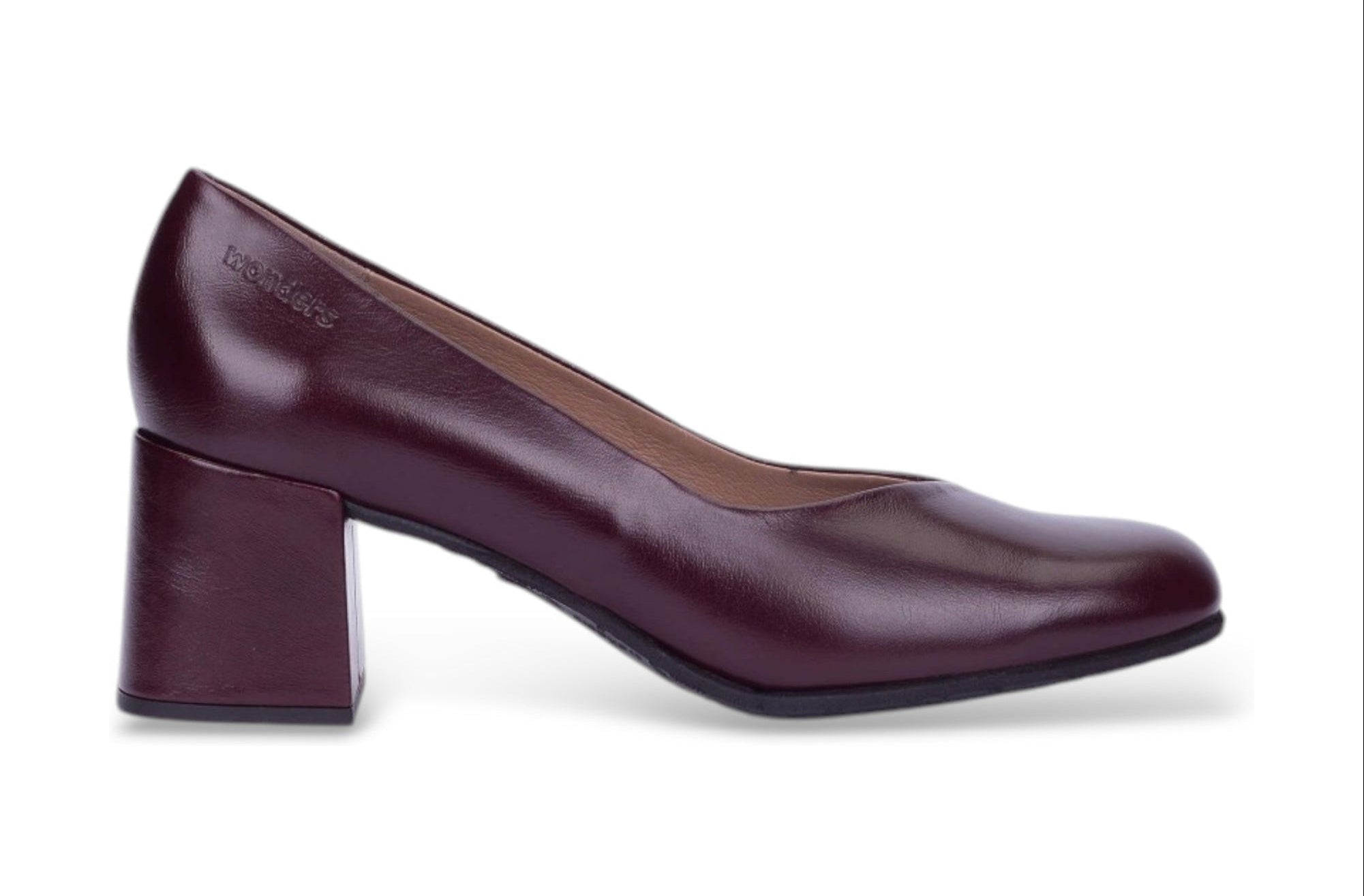 'Vflex 01' women's leather heel pumps - red